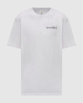 Sporty & Rich Сіра меланжева футболка Run Club TO04362175GY03