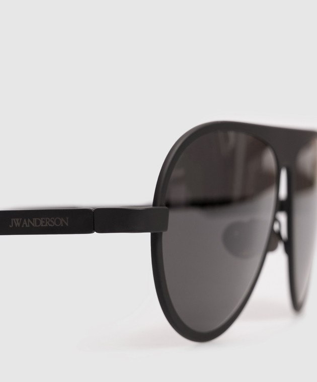 JW Anderson Черные очки JWA05-Aviator EW0021FA0500 изображение 4