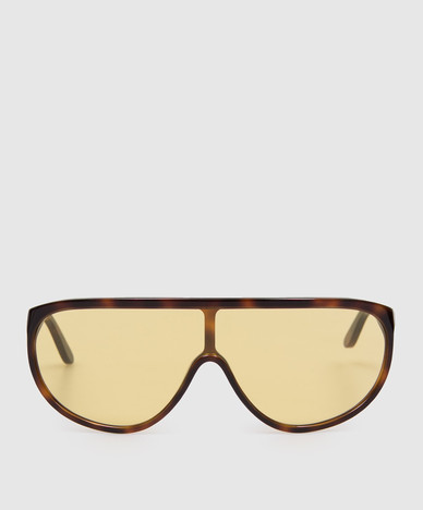 Коричневые солнцезащитные очки Shield Aviator