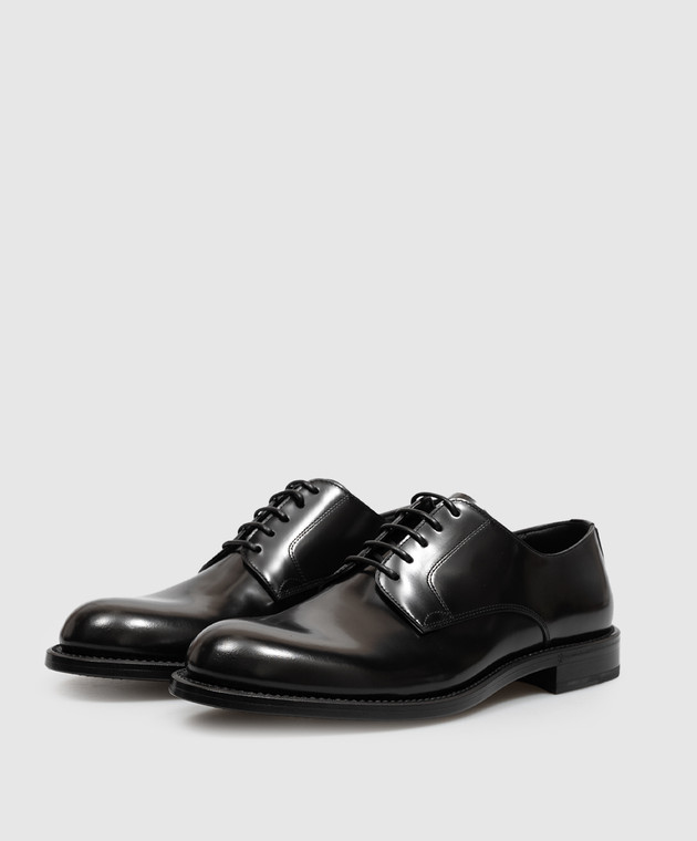Dolce&Gabbana Чорні шкіряні глянцеві дербі A10879A1203 зображення 2
