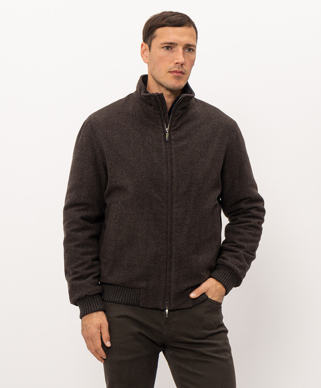 Doriani Cashmere Коричневая куртка из шерсти A430T125 изображение 3