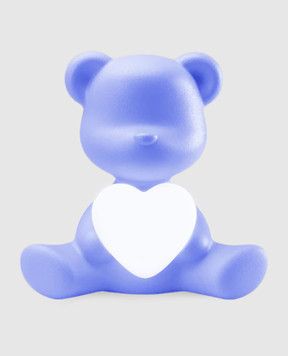 Qeeboo Блакитна настільна лампа Teddy Love XS 25005LB