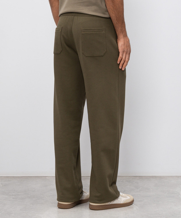 Balmain Спортивные брюки цвета хаки GH0PQ436BD10 изображение 4