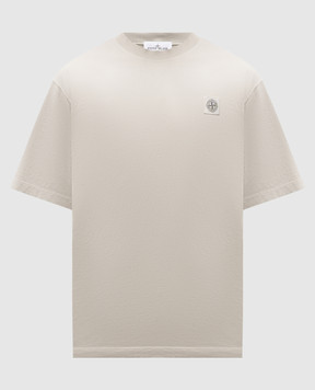 Stone Island Сіра футболка з нашивкою логотипа L1S152100030S0115