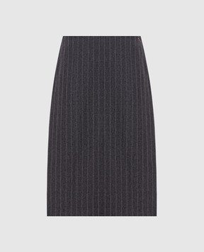 Twinset Серая юбка в полоску 262AP2434