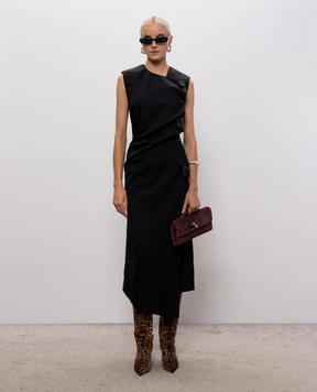 Bottega Veneta Черное платье из шерсти 873842V6DB0