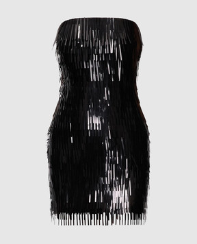 Herve Leger Чорна сукня міні Keira 46FRS8571032