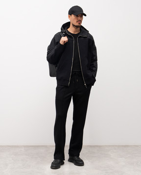 Givenchy Черная куртка с вышивкой логотипа BMJ0PB3YRW