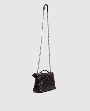 Saint Laurent Чорна шкіряна сумка з емблемою 7593371EL00
