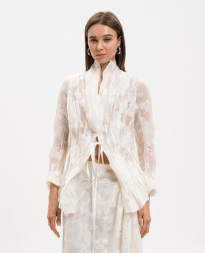 Marc Le Bihan Жакет на запах из кружева 22606