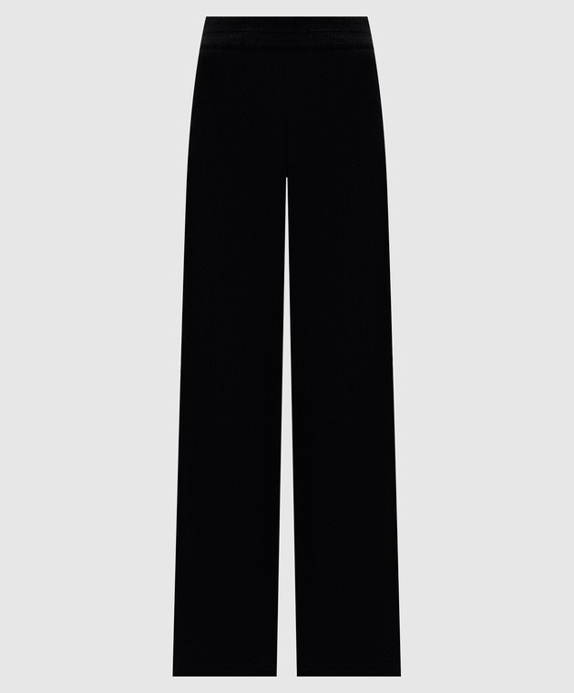 Ermanno Scervino Life Чорні штани кльош з вовною D494P708XJO
