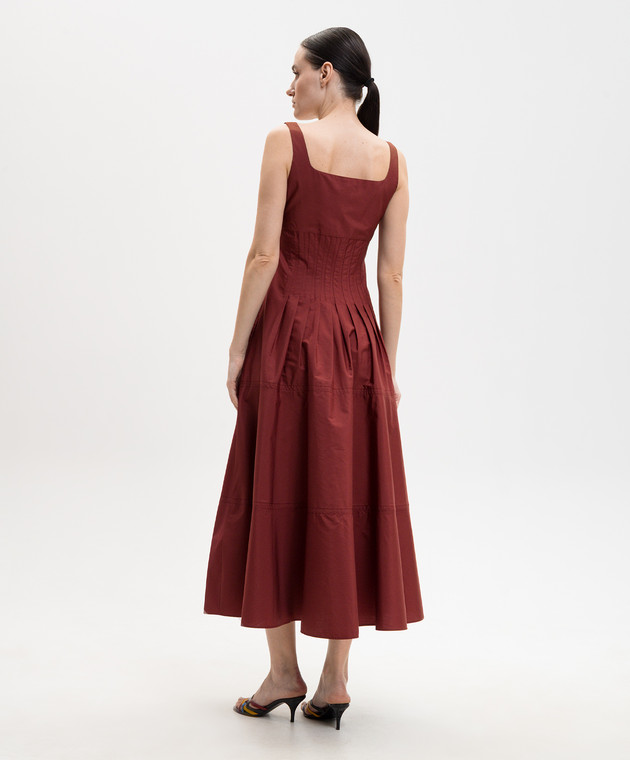 Max Mara Терракотовое платье FELTRE MSTFELTRE изображение 4