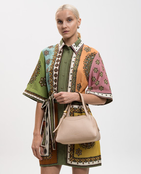 Gianni Chiarini Бежевая кожаная сумка-тоут DEA BS11525TKL