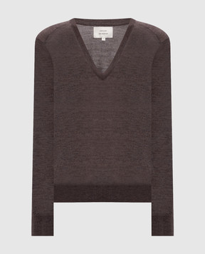 Loulou de Saison Коричневий пуловер JULIO з кашеміру JULIOLDS