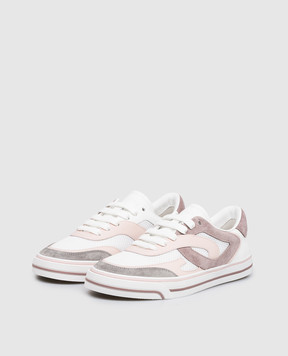 Dolce&Gabbana Рожеві комбіновані кросівки CK2385A5210