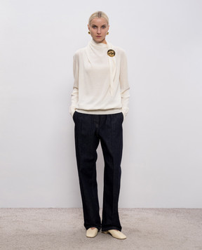 Jil Sander Синие джинсы с логотип патч J02KA0374J45324