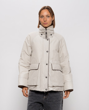 Brunello Cucinelli Сірий пуховик MH5253658