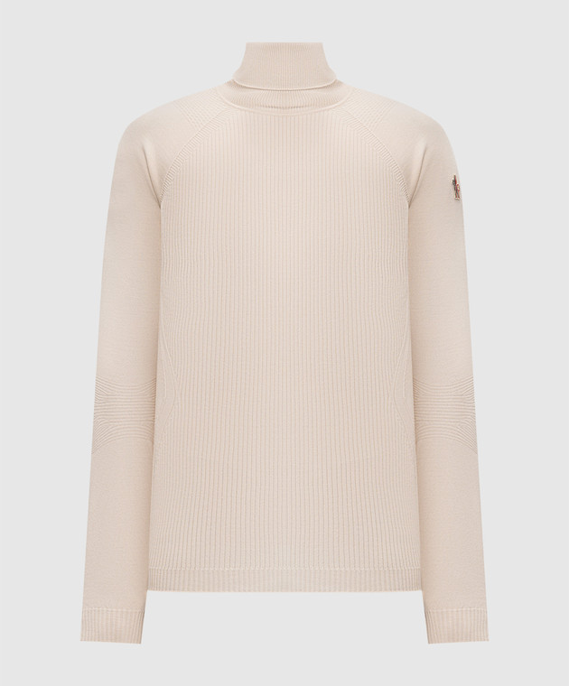Moncler Grenoble Бежевий гольф з вовни L20979F00003M1122
