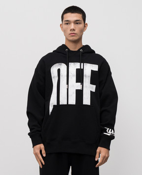Off-White Чорне худі Big Off 44MBB085F5F00Q