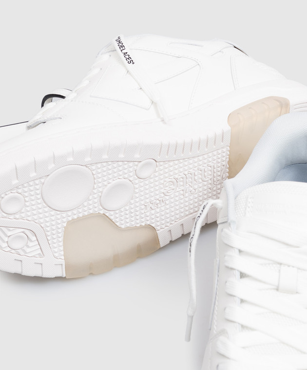 Off-White Чорні шкіряні кросівки Out Of Office