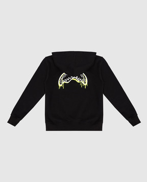Sprayground Дитяче чорне худі Graffiti Bear SPY1440EBLK