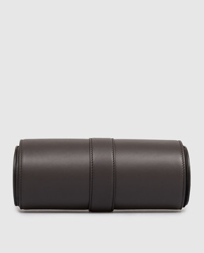 Brunello Cucinelli Коричневий шкіряний футляр для годинників MWZNBU161