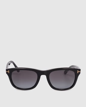 Tom Ford Чорні сонцезахисні окуляри Kendel з логотипом FT1076