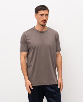 Zimmerli Коричнева футболка Sea Island 28643110187