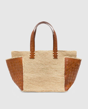 Dragon Бежевая сука-тоут Chloe из рафии SZS6SDCHL