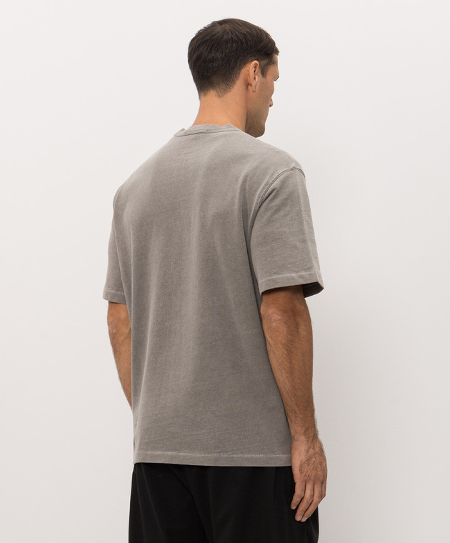 Stone Island Серая футболка с принтом L2S152100012S00T5 изображение 4