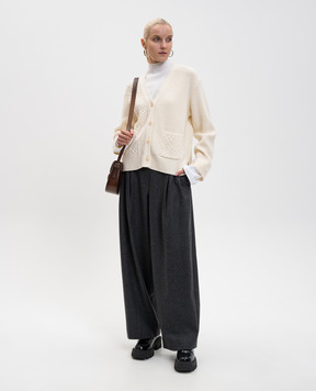 3.1 Phillip Lim Белый кардиган из шерсти F25170501KCM