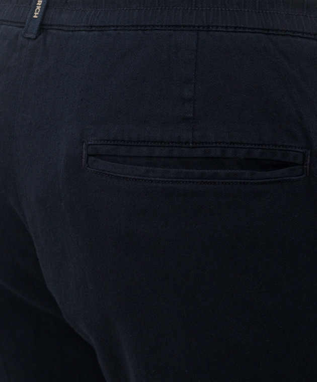 Woolrich Сині штани з льоном CFWOTR2027MRUT5288 зображення 5