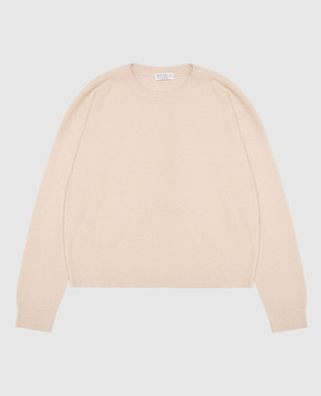 Brunello Cucinelli Дитячий бежевий джемпер з люрексом BAZM23000B