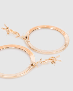 Saint Laurent Золотые серьги-конго CASSANDRE 784142Y1500
