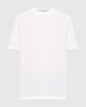 Canali Біла футболка з бавовни MJ00002T0922