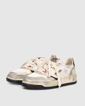 AUTRY Белые комбинированные кроссовки MEDALIST Super Vintage A1UNAVLWMS09