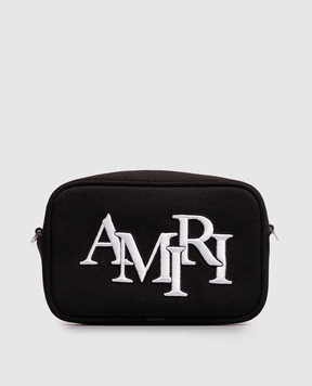 AMIRI Черная сумка с вышивкой логотипа AMBGCM1020