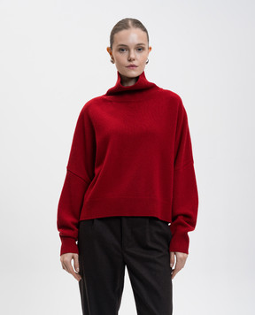 Loulou de Saison Красный свитер LUKE из шерсти мериноса и кашемира LUKE