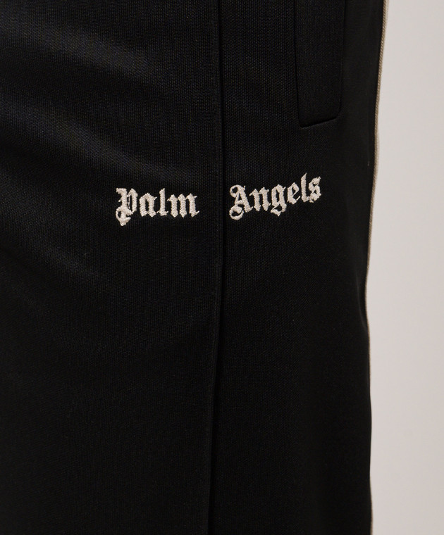Palm Angels Чорні спортивні штани з вишивкою логотипа PAMCJ002FB001 зображення 5
