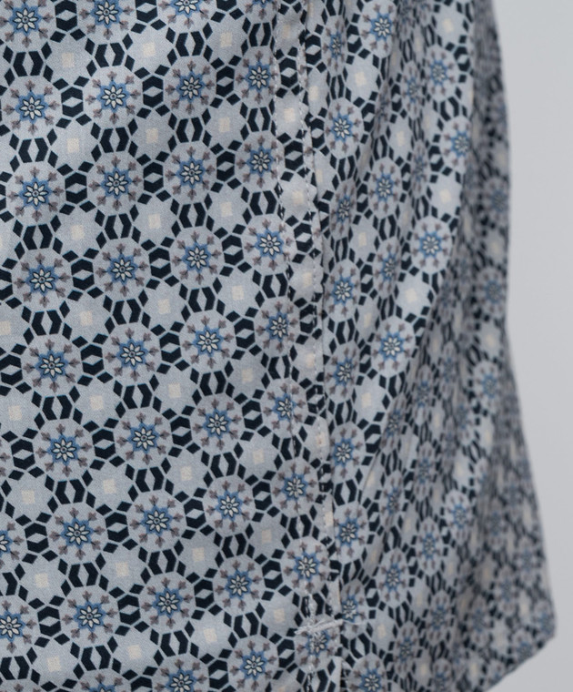 Zimmerli Голубые трусы-боксеры в принт 469027201939 изображение 3