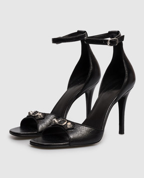 Balenciaga Чорні шкіряні босоніжки City Uptown 854007WAD4Y