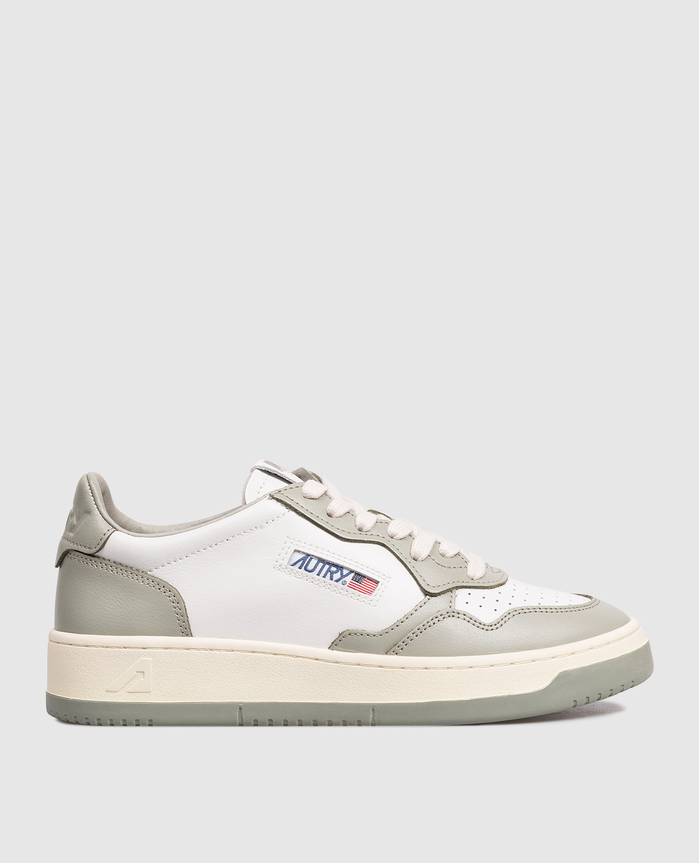 

Зеленые кожаные кроссовки MEDALIST с логотипом, Зеленый, Кроссовки