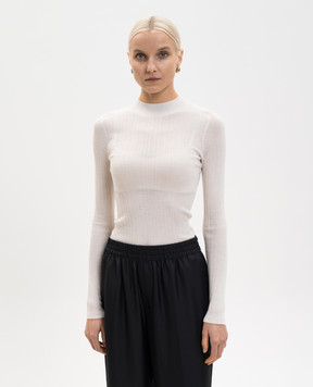 LISA YANG Білий топ Davina з кашеміру 2026005