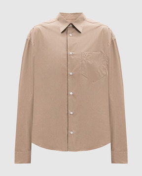 Ami Paris Бежевая рубашка USH766CO0063