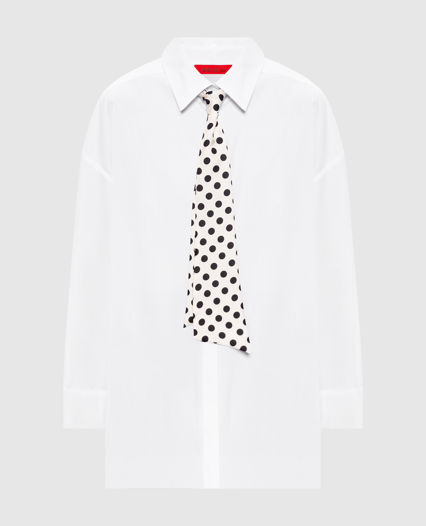 

Белая рубашка с лентой, Белый, Рубашки