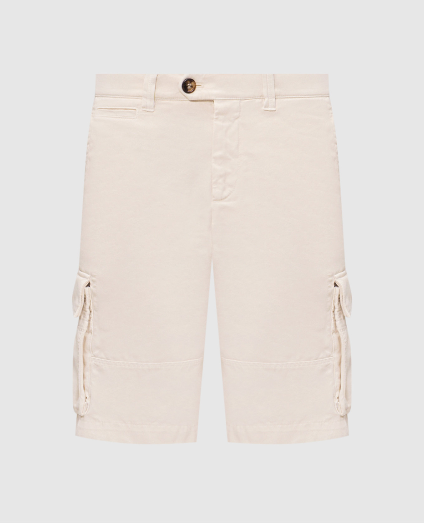 Бежевые шорты-карго