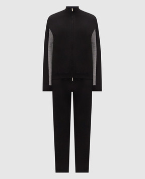 Bertolo Cashmere Черный спортивный костюм 9020870019659020880019