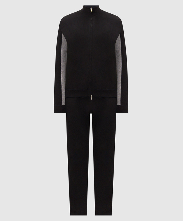 Bertolo Cashmere Черный спортивный костюм 9020870019659020880019