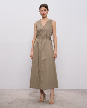 Peserico Сукня кольору хакі A0272401979