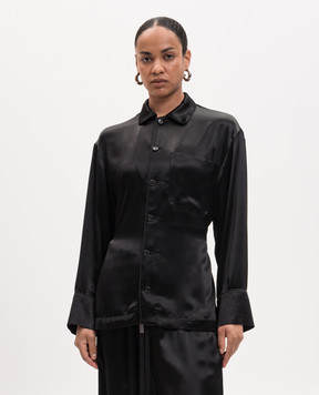 Ann Demeulemeester Чорна блуза Coby Relaxed Lounge B0014007FA734